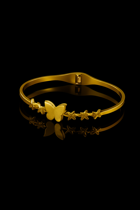 Enchanted Butterfly &amp; Blossom Bangle