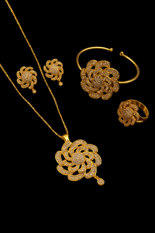 "🌸Royal Floral Crystal Set.